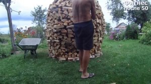 КАК НЕ НАДО СКЛАДЫВАТЬ КРУГЛУЮ ПОЛЕНИЦУ