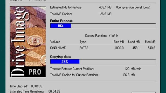 инструкция по установке Windows 98 из архива Drive Image Pro смотреть онлайн