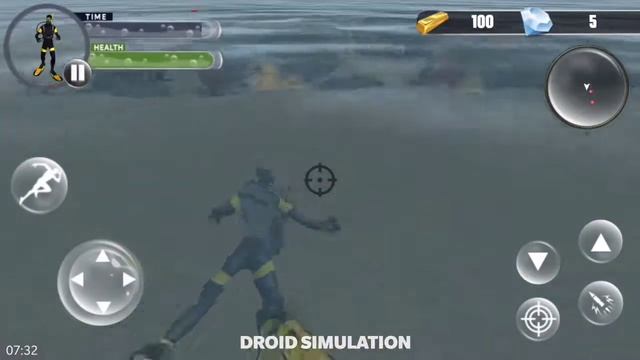 Scuba Diving Simulator : Underwater Shark Hunting - Best Android Gameplay HD смотреть онлайн