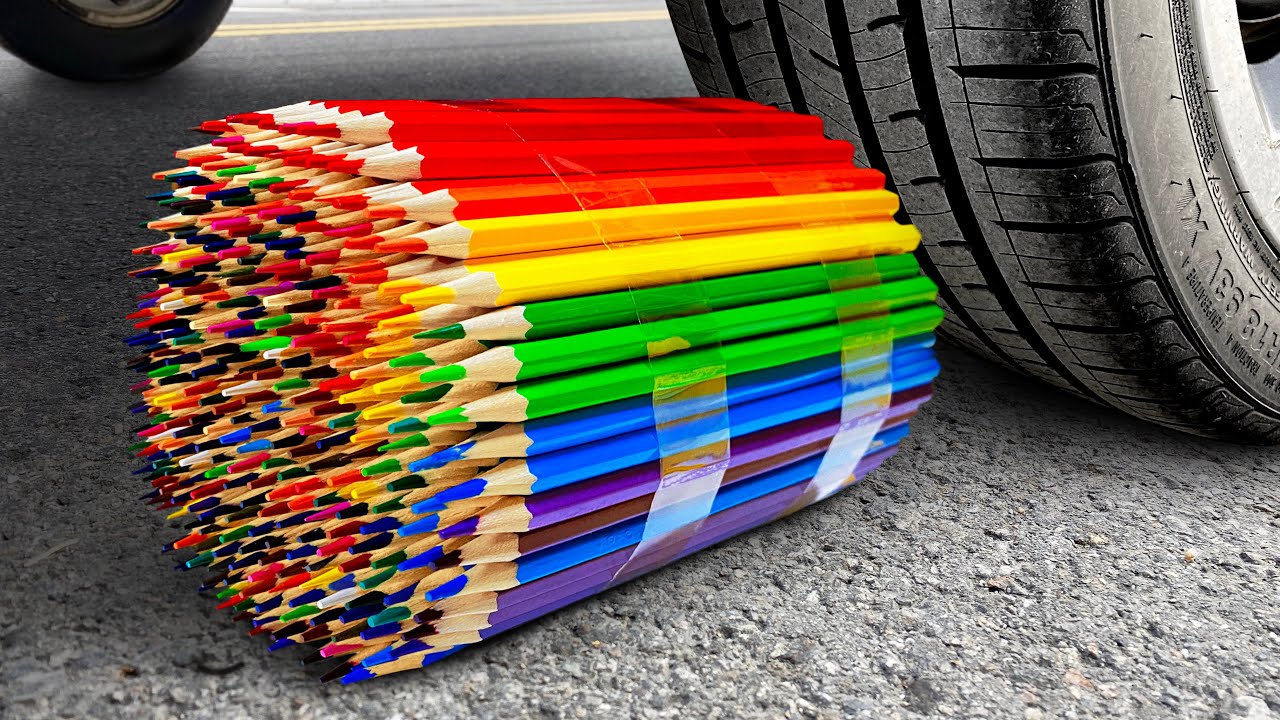 Машина Давит Предметы под Колесом АСМР МАШИНА смотреть онлайн