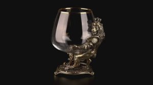 Бокал для коньяка Королевский Лев (Латунь, стекло)