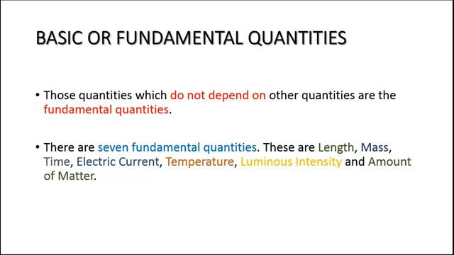 Basic and derived physical quantities (difference) смотреть онлайн