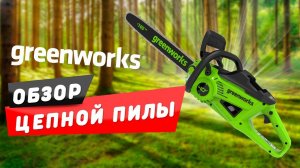 Обзор Цепной аккумуляторной пилы Greenworks GD40CS20X 40V (40 см)