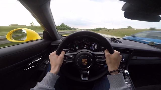 2017 Porsche 911 GTS (991.2) POV Drive Onboard Autobahn(60FPS) смотреть онлайн