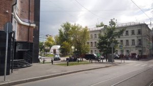 Б маршрут трамвая. 04.08.2021 год. Москва.