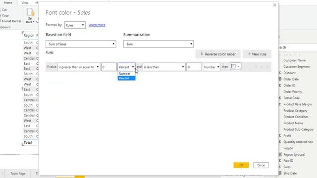 Conditional Formatting in Power bi Desktop