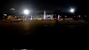 фонтан парк горького ночью