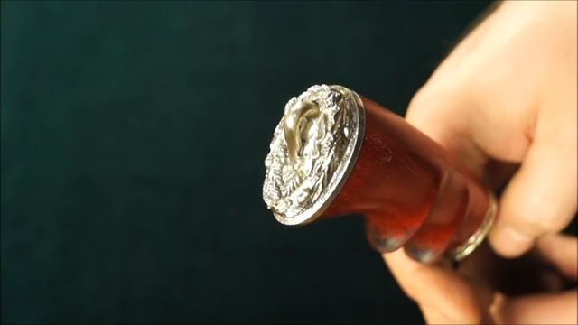 Булатный нож Медведь, рукоять - дерево падук смотреть онлайн