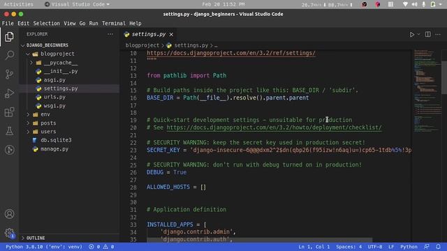 Python Django Basics for Absolute Beginners  #3 Apps And Projects (Django Project Structure)