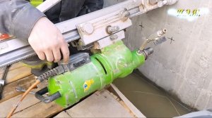Алмазное бурение отверстий в бетонных и железобетонных стенах HD 1080