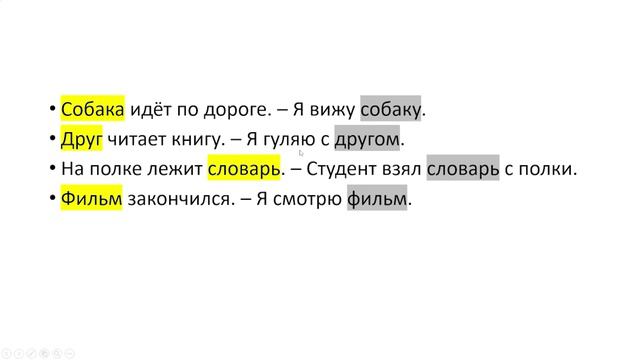 Формообразование, значение и употребление именительного падежа существительных