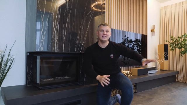 Угловой камин "как на картинке" в частном доме. Воплотили проект дизайнера точь-в-точь! смотреть онлайн