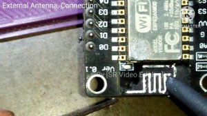 External Antenna, Connection in ESP8266 Nodemcu Practical Video. and Full Testing
