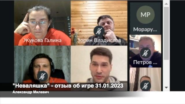 Отзыв Александра М. об игре 31.01.23 (тренажер устойчивости для руководителей «Неваляшка») смотреть онлайн