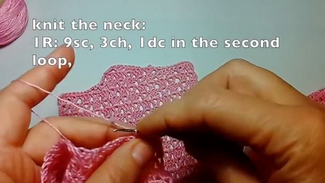 Розовое платье для девочки 8 лет, ч.1.  Pink dress for girl 8 years old, р.1. Crochet. Крючком.