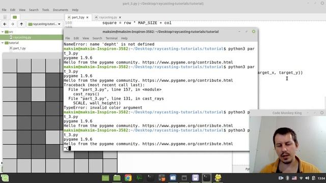 Simple raycasting with python & pygame: rendering 3D projection смотреть онлайн