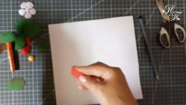 Мастер-класс / Заколка с клубникой из фоамирана / украшение для волос своими руками/ From Foamiran