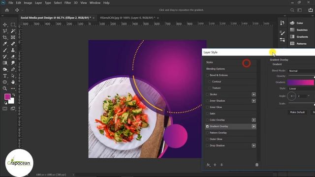 Social Media Post Design For Food - Photoshop Cc Tutorial смотреть онлайн