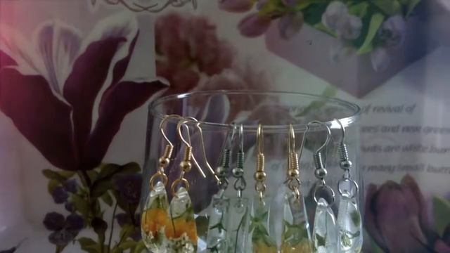 Серьги из эпоксидной смолы Hand made by SAT смотреть онлайн