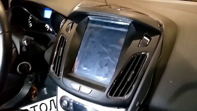 Ford focus 3 Tesla стайл, магнитола с огромным экраном. Автолайт автосвет автоэлектрик OLLO 2din смотреть онлайн