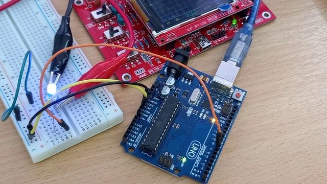 Осциллограмма работы светодиода Вариант 1 смотреть онлайн