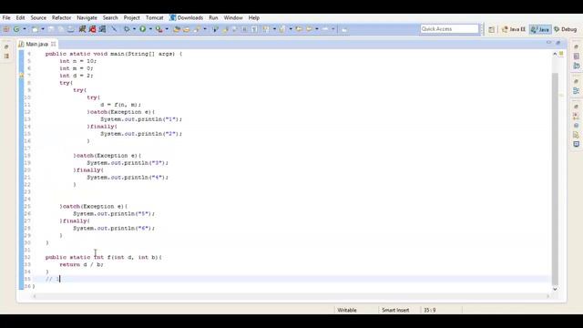Java для начинающих - 018 - Java для начинающих- Вложенные try-catch-finally блоки, Урок 54! смотреть онлайн