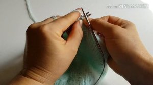 Шапка бини из пуха норки ( коса с боку)