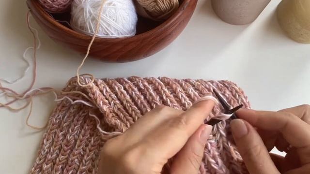 Детский шарф. Английская резинка.