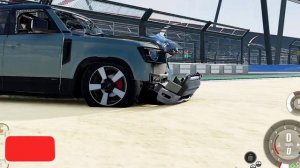 DEFENDER INDIAN Vs CYBER TRUCK TESLA CRASH TEST BEAMNG