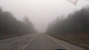 Туман на трассе Саратов-Базарный Карабулак