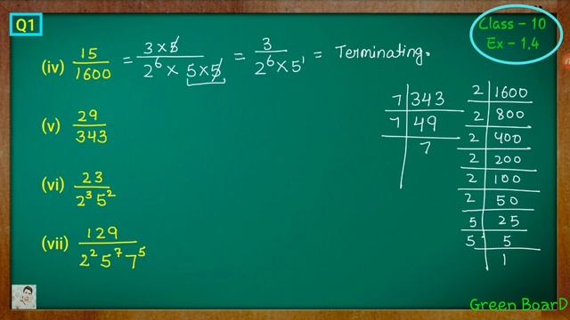 Class - 10th, Ex - 1.4, Q 1 (Real Numbers) NCERT CBSE смотреть онлайн