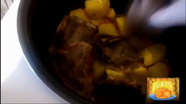 Рагу с ребрышками в мультиварке смотреть онлайн