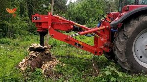 Измельчитель пней ZKT-1000 серии КРОТ в работе