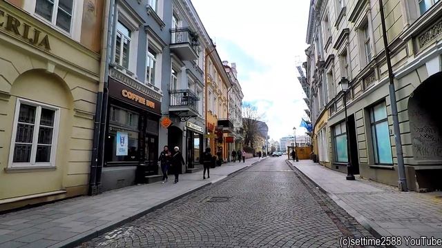 Vilnius, Lithuania. A Walk Around the City Centre and The Cathedral смотреть онлайн