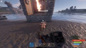 Построил надводную ферму! С секретным подводным бункером в Rust Раст