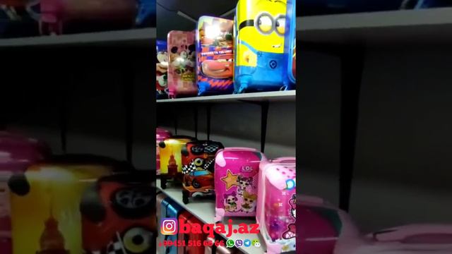 Чемоданы с рисунком для детей,купить в Баку.Sekilli usag camadanlari.Kids luggage.Buy in Baku.