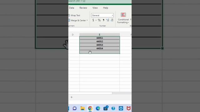 NUMBER TO CHANGE DATE FORM #shortcutkey #excelfunctions #excel #viral  #excelsolutions