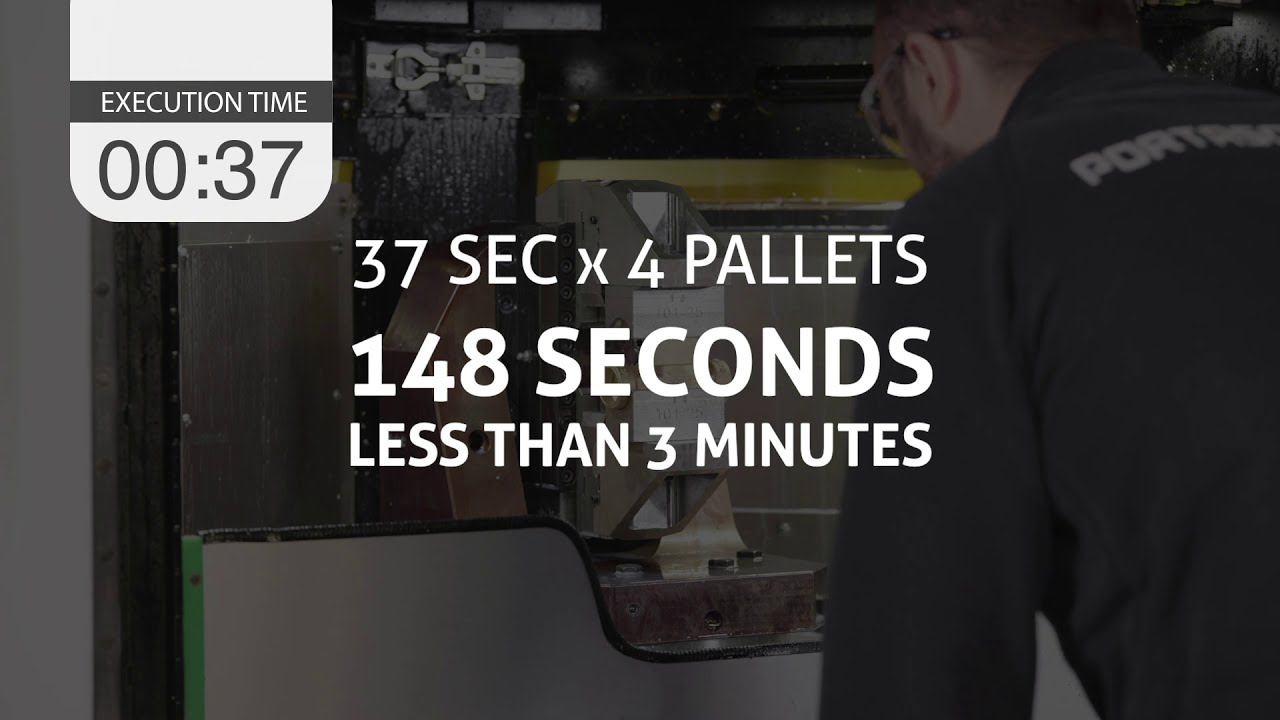 Переналадка за 2,5 минуты 3-х шпиндельного Мультицентра куб 250 мм на производство другой детали смотреть онлайн