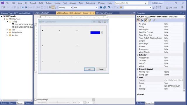MFC C++ How-To : Using a MFC Color Button Control Video 14 | MFC Basics смотреть онлайн