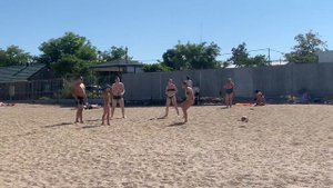 Обзор пляжа пансионата «Приазовье» на стороне Таганрогского залива. Второй пляж.