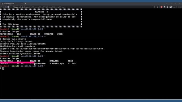 Free Docker Sandbox