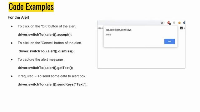 How to Handle  Popup, Alert, Confirmation in Selenium ?