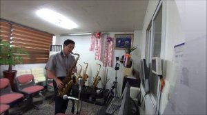 잊을수 없는 여인 Tenor Saxophone 김순일 Sony HDR-MV1 시험녹음