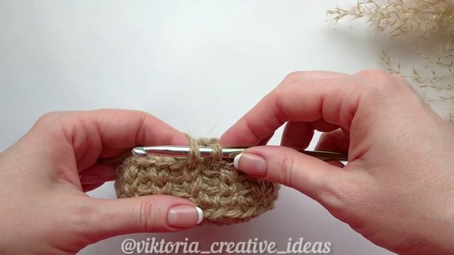 Корзина из джута крючком без использования каната. Узор №2. Вязание из джутового шпагата. смотреть онлайн