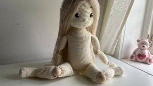 Virkade dockan Gloria. Crocheted doll Gloriaю Амигуруми кукла Глория