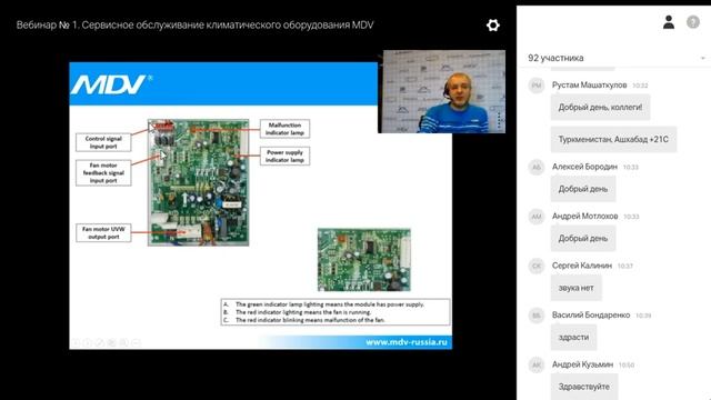 Курс №2. Вебинар №1. Сервисное обслуживание VRF-систем MDV смотреть онлайн