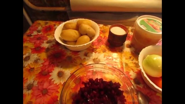 ВИНЕГРЕТ С КВАШЕНОЙ КАПУСТОЙ