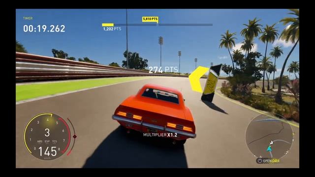 THE CREW MOTORFEST Slalom Motorfest Grounds in a 1969 Chevrolet Camaro RS using steering wheel смотреть онлайн