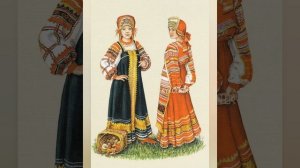 История русского, славянского женского национального костюма.