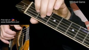 WICKED GAME: Fingerstyle Guitar Lesson + TAB by GuitarNick